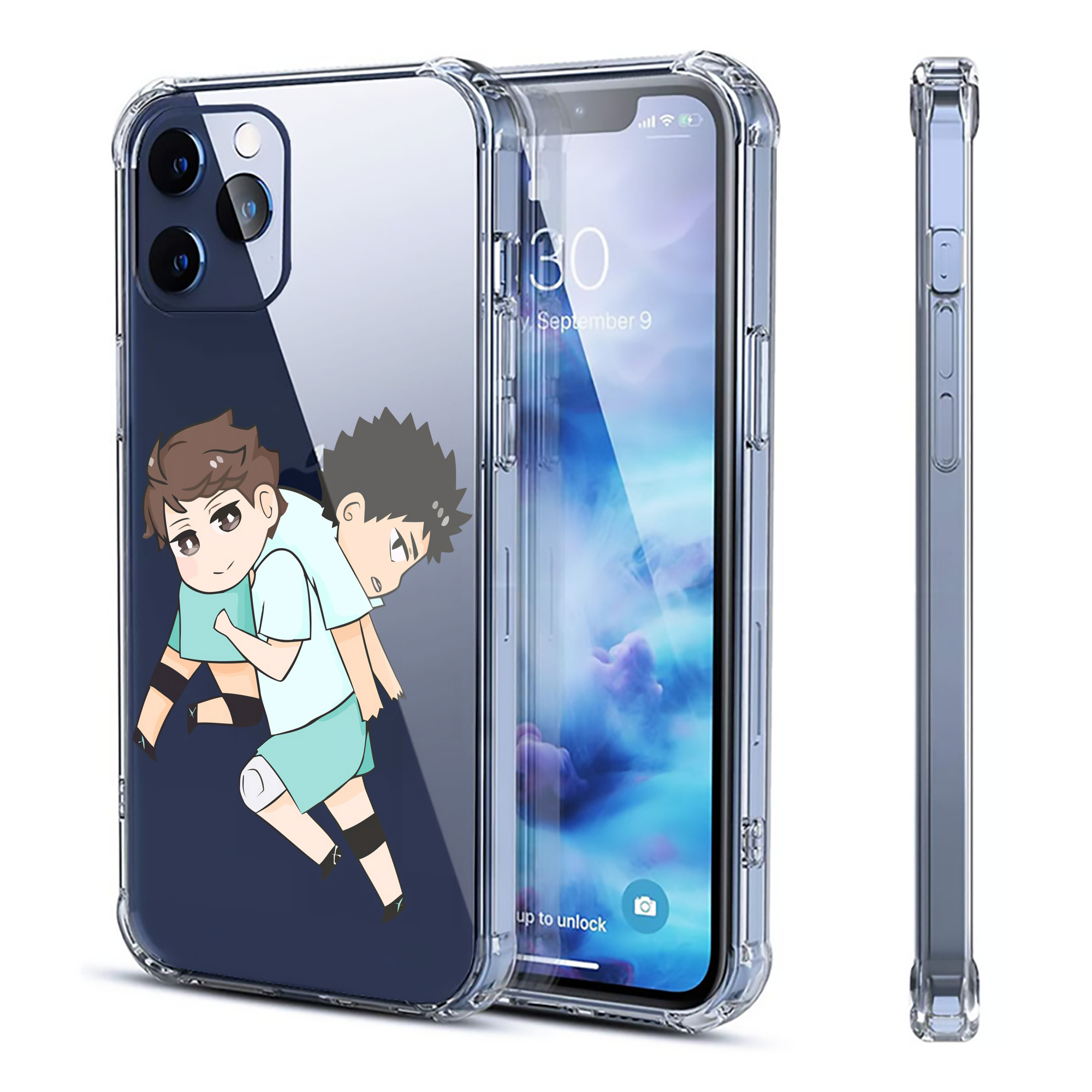 ハイキュー!! Haikyu!! 【iPhone 12シリーズ対応】透明スマホケース（クリアソフトケース）